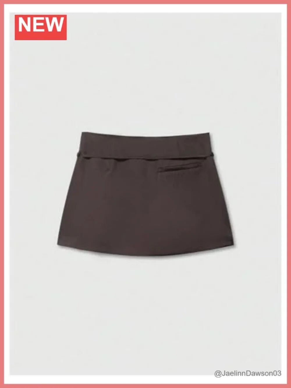 Dressy Mini Skort with Built-in Shorts High Waist Side Zipper